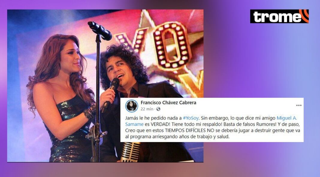 Yo Soy: imitadores de Enrique Bunbury, Fito Páez y Calamaro respaldan acusaciones de Miguel Samamé