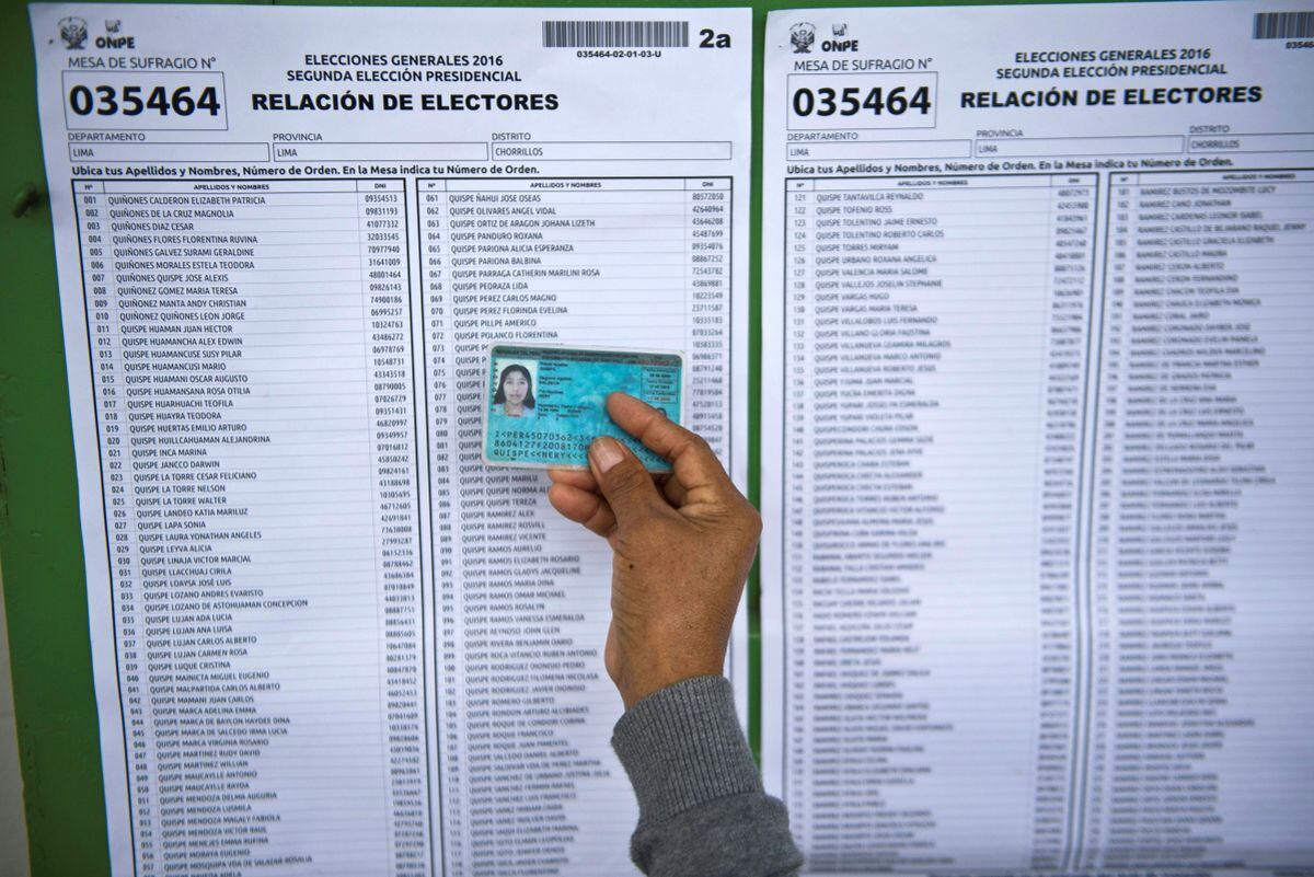 Para las elecciones presidenciales 2021, la oficina de procesos electorales amplió el horario de votación: de 7:00 a.m. a 7:00 p.m. Además, propuso horas escalonadas de sufragio y redujo el aforo en los locales de votación en 50 % (Foto: Ernesto Benavides/AFP)