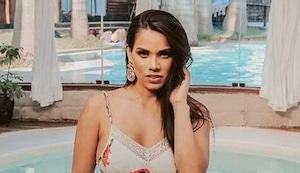 Andrea San Martín se fue a las playas del norte del país para celebrar la soltería