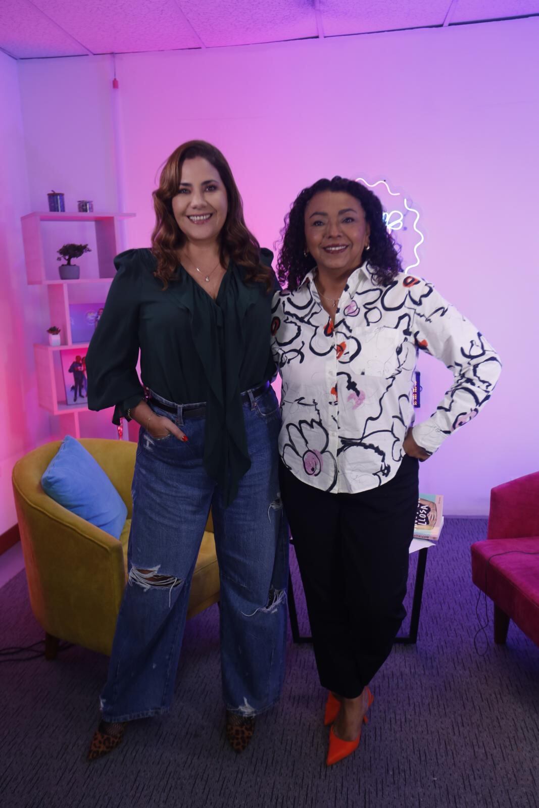 Andrea Llosa en el Café con la Chevez. Foto: Violeta Ayasta