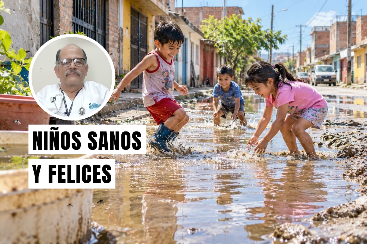 Conoce cómo el Niño Costero puede favorecer la aparición de enfermedades y qué medidas deben tomar los padres. Foto: IA / EsSalud.