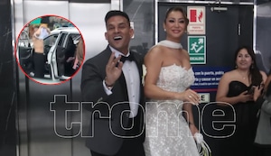 Invitado se ‘calatea’ en plena boda de Christian Domínguez y Karla Tarazona: “No hubo tiempo”