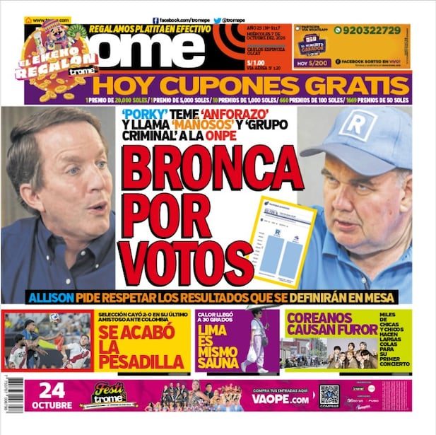 Portada Trome