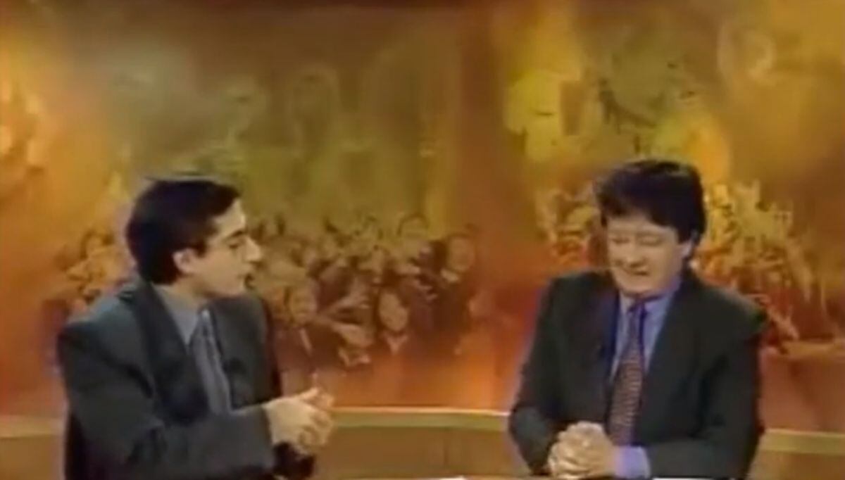 Renato Reyes es invitado al noticiero conducido por Federico Salazar, allí aprovecha en contar que está sin empleo (Foto: Panamericana Televisión)