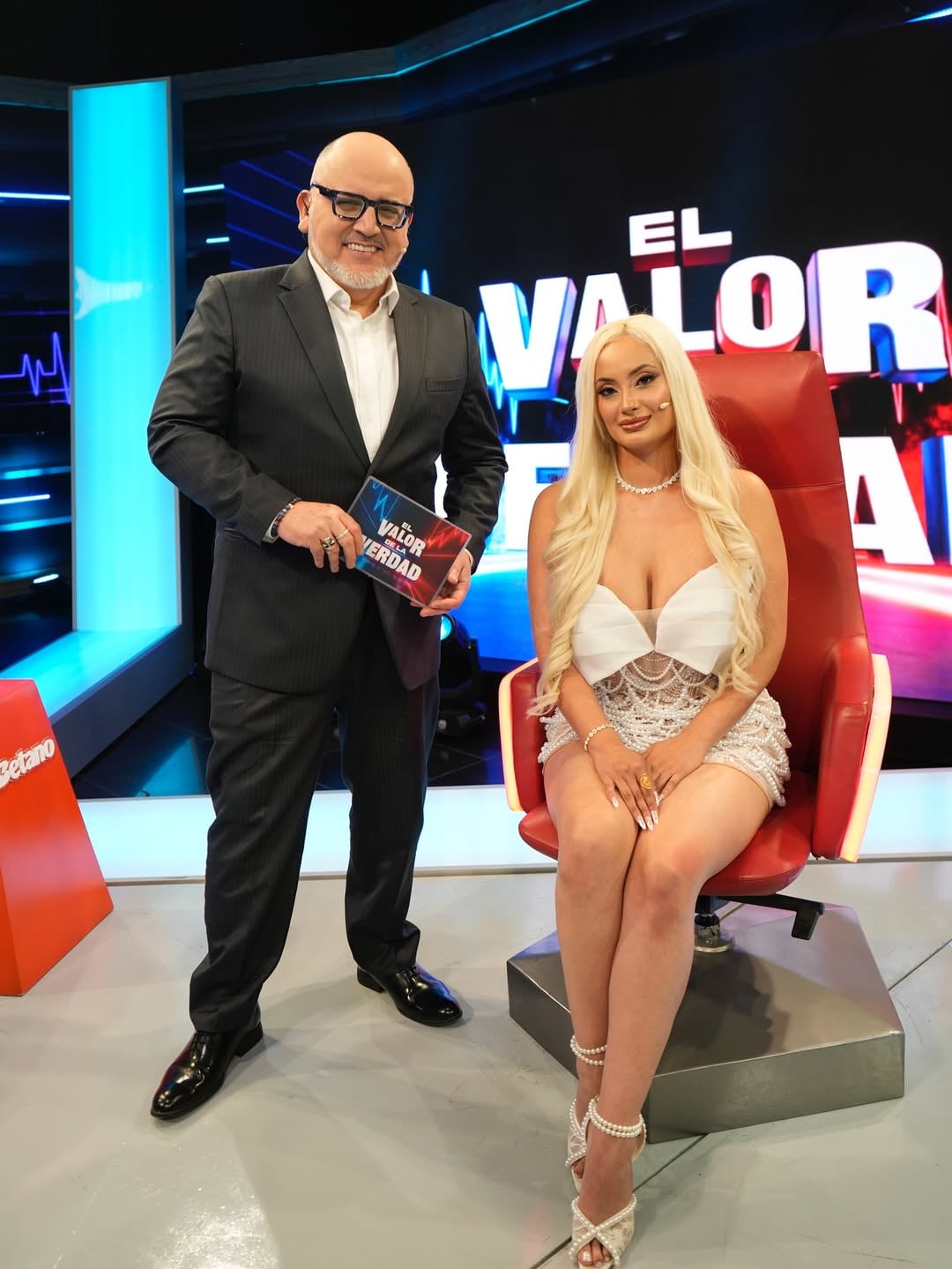 La modelo es la nueva invitada de 'El valor de la verdad' y se sentó en el sillón rojo. (Instagram)