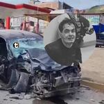 ¡Caos en Jaén! Comisario PNP ebrio derriba enorme panel publicitario tras despistarse con su camioneta y deja dos heridos