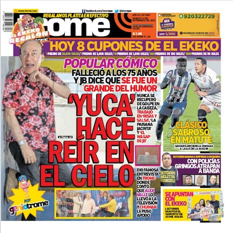 ‘YUCA’ HACE REÍR EN EL CIELO