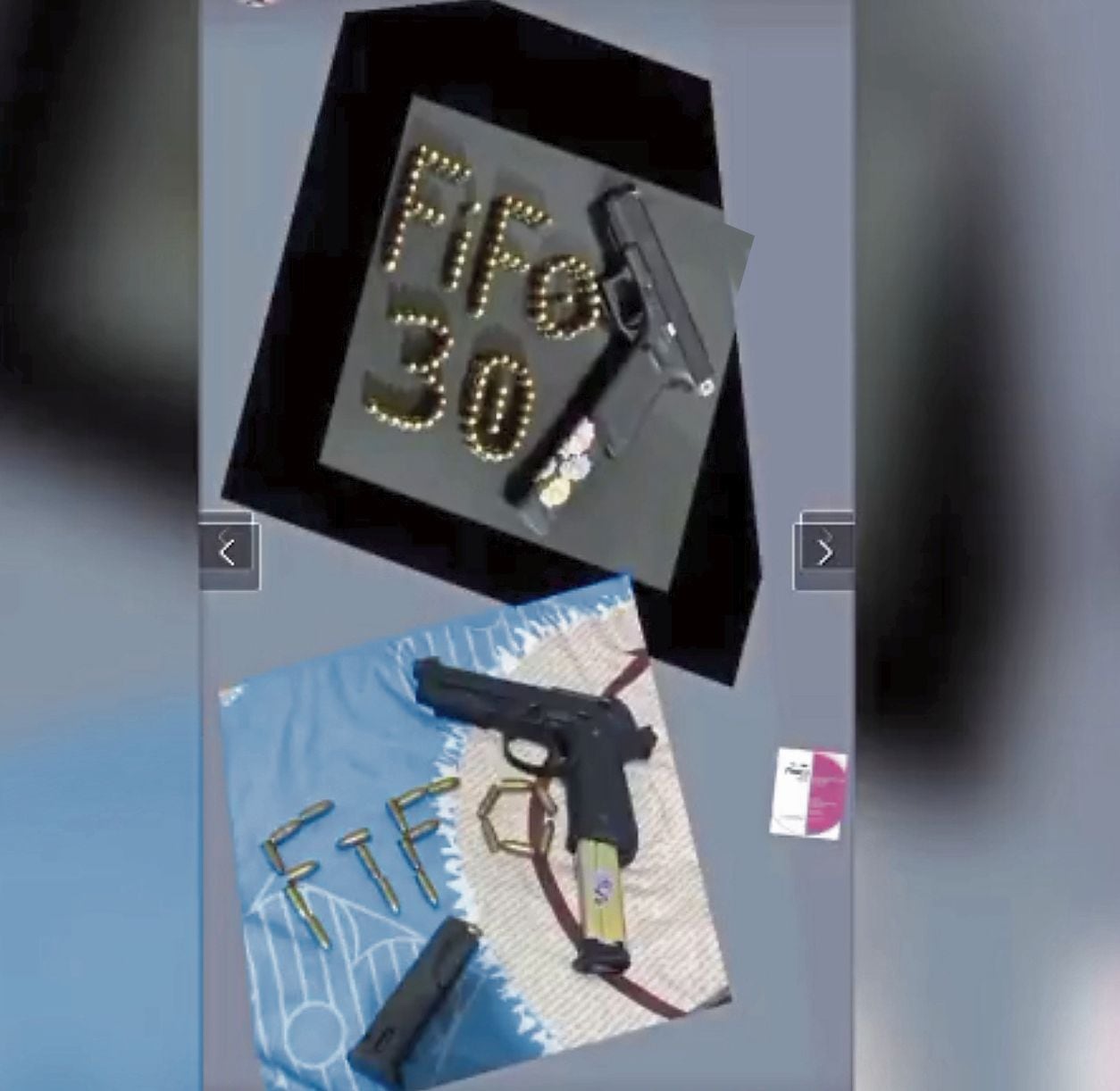 ‘Maldito Cris’ se lucía con metralleta y otras armas que usaba para matar, extorsionar o robar a sus víctimas. (Foto: Trome)