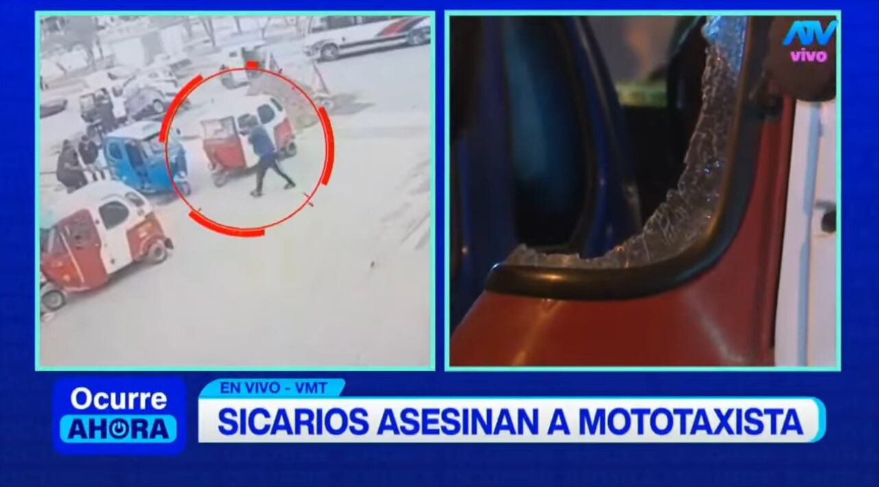 Sicarios desatan ráfaga de tiros y asesinan a mototaxista en Villa María del Triunfo.