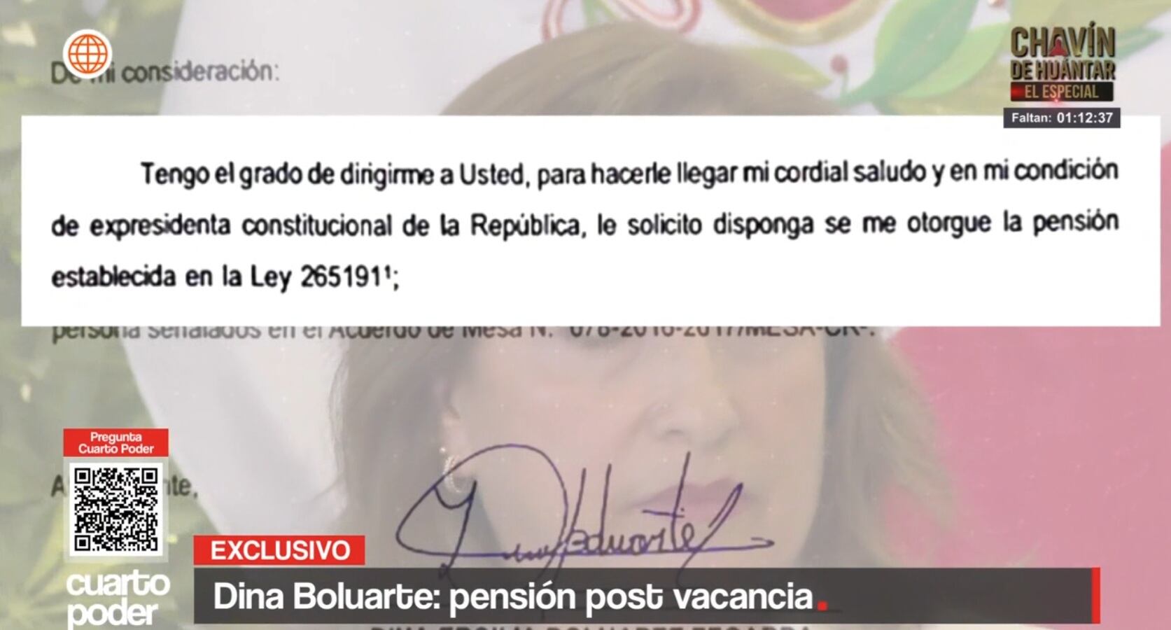 Dina Boluarte ya activó el trámite para recibir su pensión vitalicia tras haber ejercido con presidenta de la República.