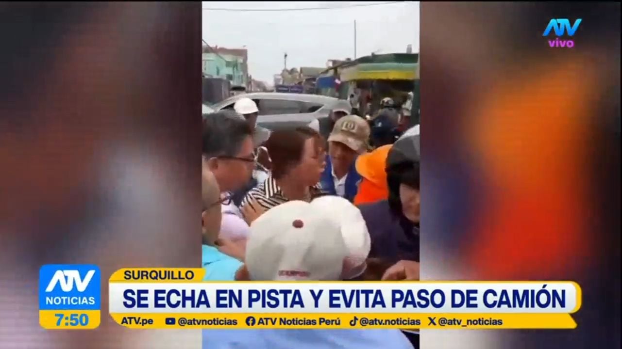 Alcaldesa de Surquillo se enfrentó a vecinos y lució bastante alterada. Foto: ATV