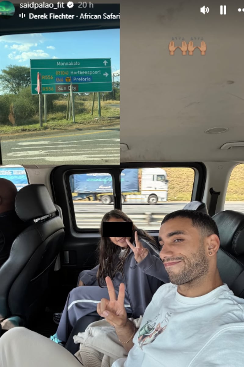 Said y su hija viajaron a África.