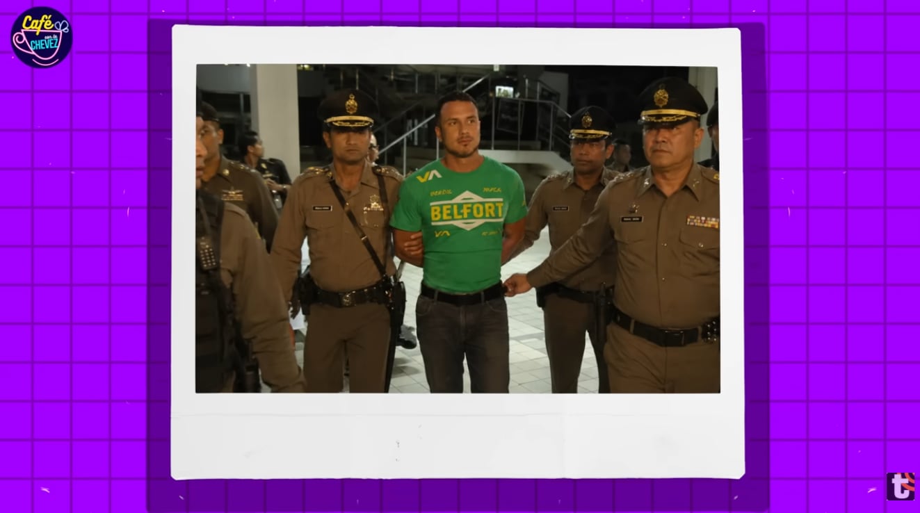 Jenko del Río cuando fue detenido por la policía y pasó la noche en la carceleta.