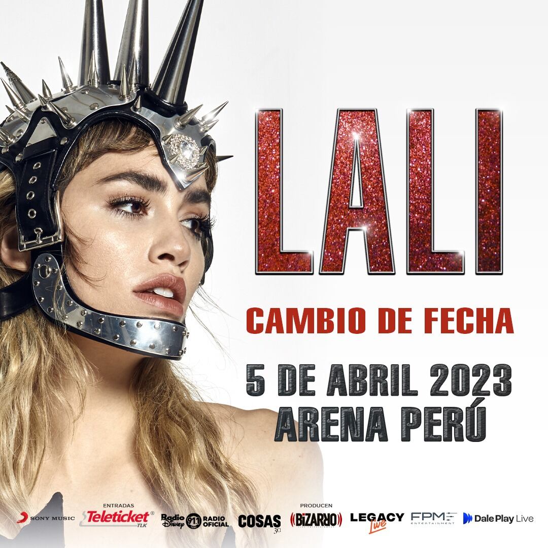 La cantante Lali Espósito se presentará el 5 de abril en Arena Perú. (Foto: @lalioficial).