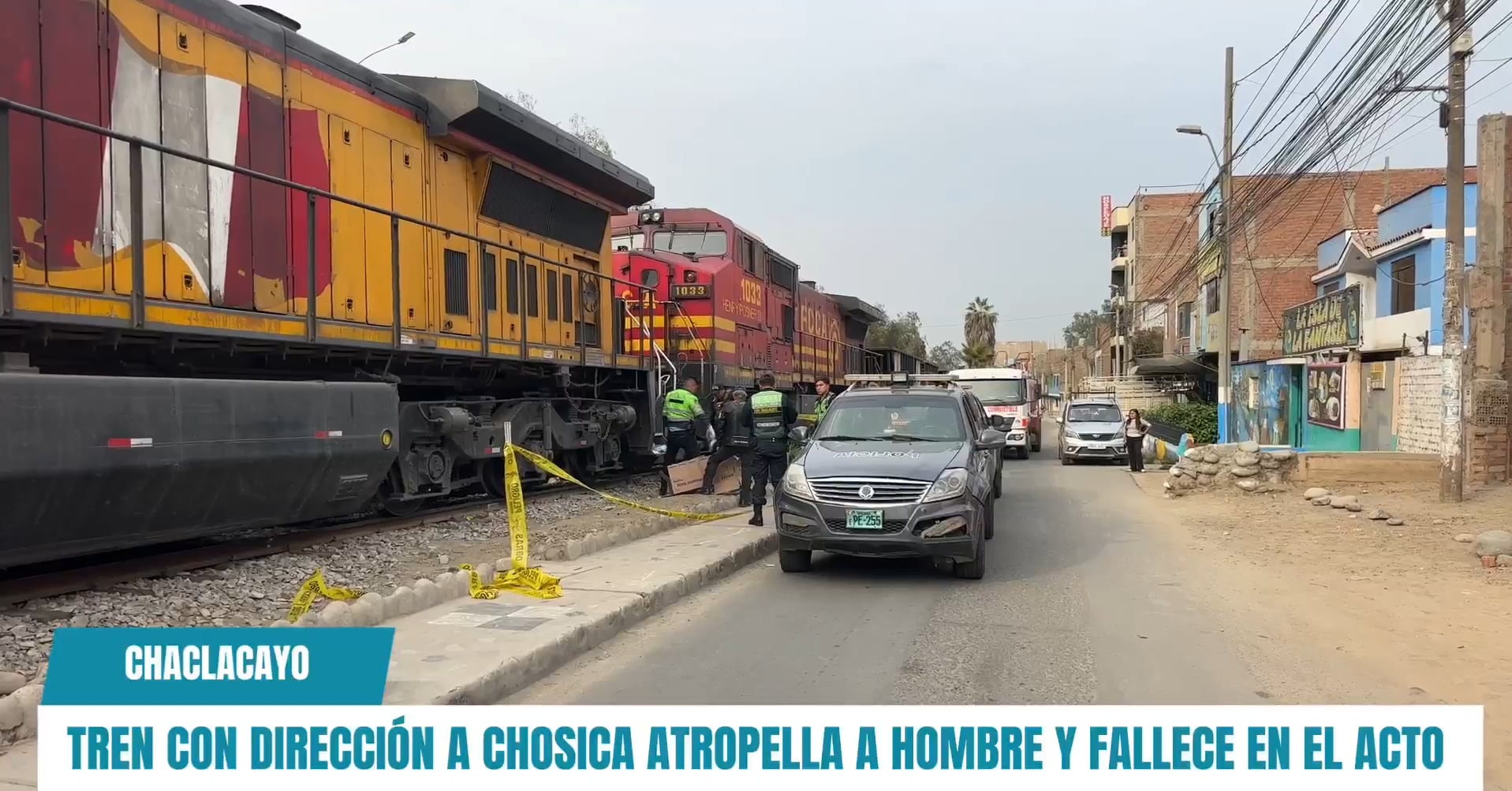 Hombre pierde la vida luego que tren lo atropellara. Foto: (Liseth Informa)