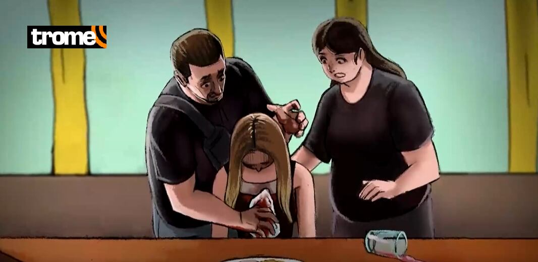 Recreación del asesinato en Miraflores. Foto: Cuarto Poder.