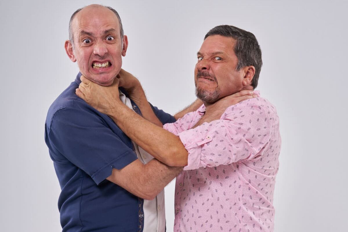 Lucho Cáceres y Christian Ysla.