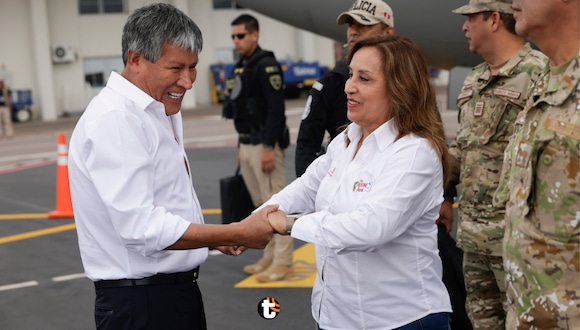 Dina Boluarte visitó a Wilfredo Oscorima, en Ayacucho, en enero último, y anunció una inversión de más de 124 millones de soles para la región.