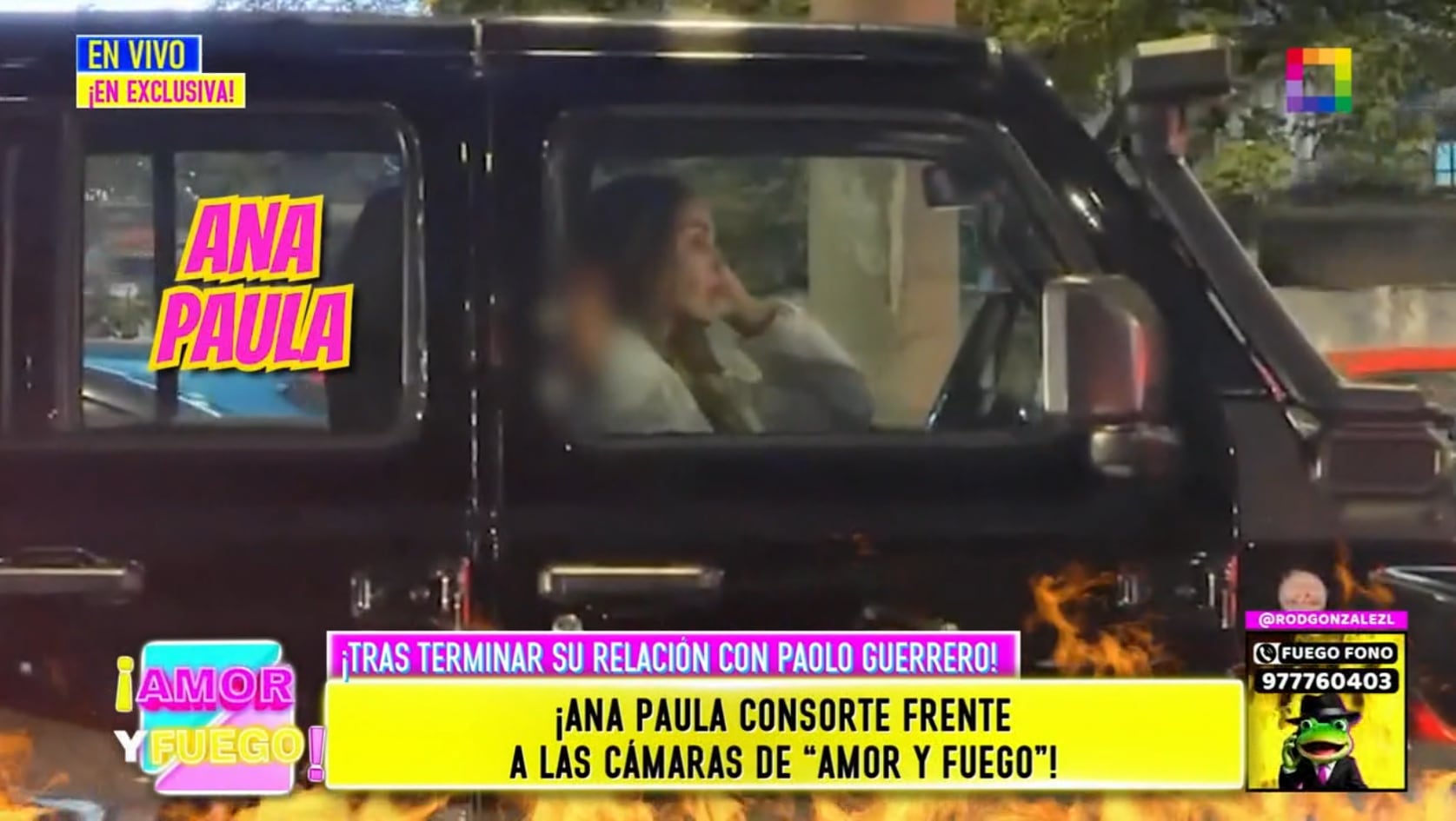 Ana Paula Consorte evitó responder si fue ella quien terminó con Paolo Guerrero. Luego fue captada pensativa dentro de su carro.