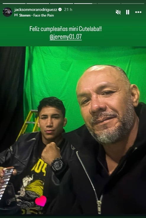 Instagram de Jackson Mora.