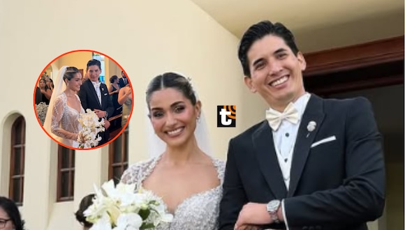 TROME - ¡Andrea Arana se casó por religioso! Conductora de Willax TV dio el ‘Sí, acepto’ con bello vestido de novia