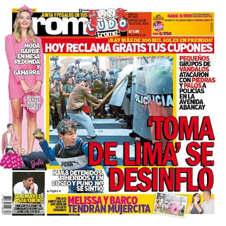 ‘TOMA DE LIMA’ SE DESINFLÓ