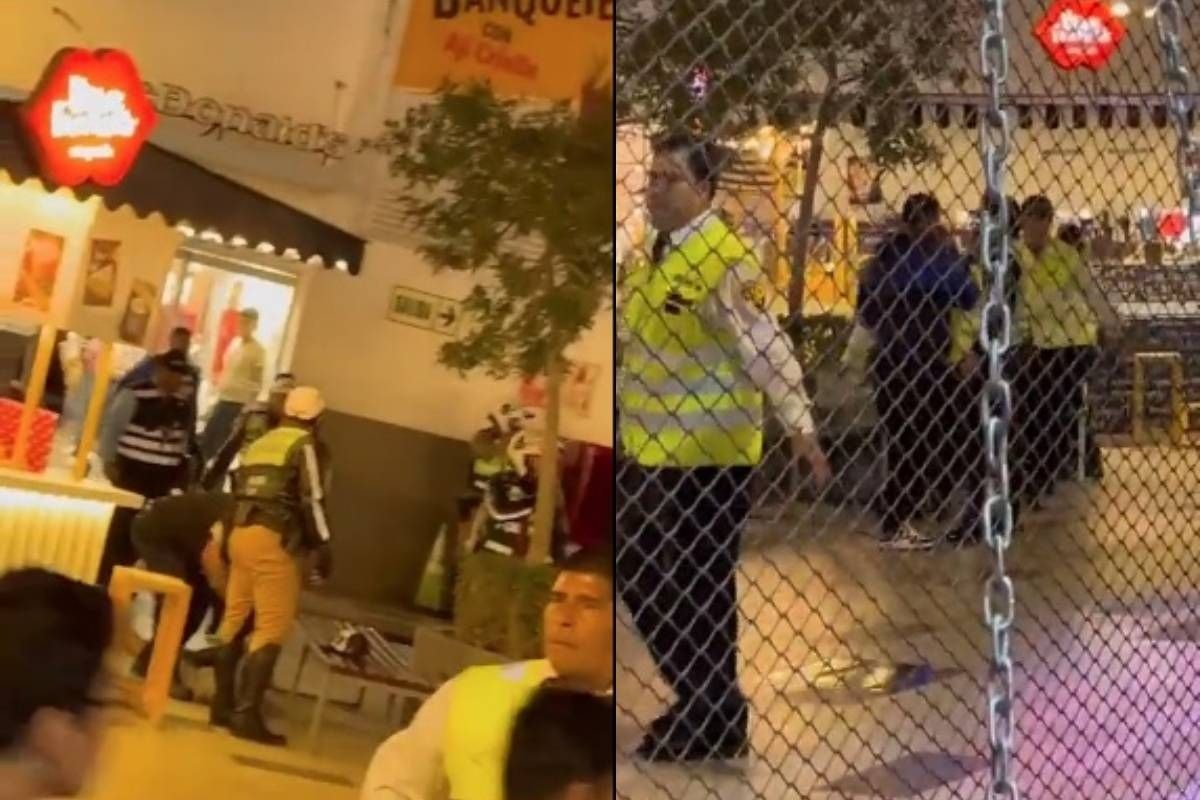 Reportan violentos desde el centro comercial Minka. (Redes sociales)