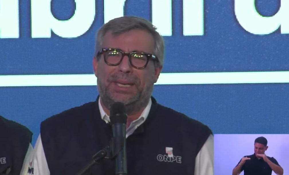 Piero Corvetto precisó que no se instalaron las mesas de sufragio en 15 locales de votación. (TV Perú)