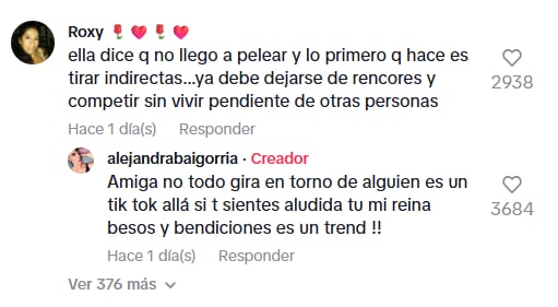Cibernauta arremete contra empresaria y ella se defiende. (TikTok)