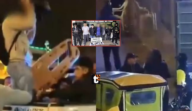 Delincuentes asaltan a joven en Ate, pero serenos logran reducirlos en rápida intervención.