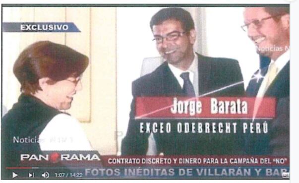 Susana Villarán y exdirectivos de la empresa Odebrecht como Jorge Barata (Foto: captura)