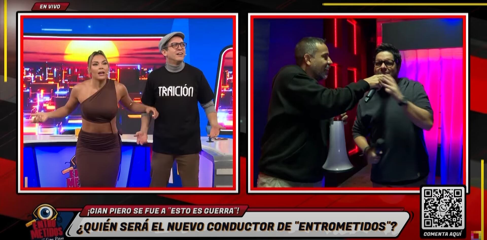 El conductor de televisión sorprendió a sus compañeros de 'Entrometidos'.