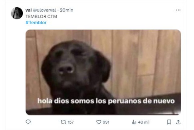 TROME | Temblor en Lima: Los memes tras el fuerte sismo y por qué no sonó la alerta de SISMATE (Foto: Twitter)