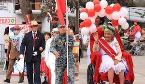 Abuelitos del Hogar Canevaro participan en colorido desfile por Fiestas Patrias
