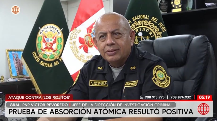 El general Víctor Revoredo, jefe de la Dirincri.