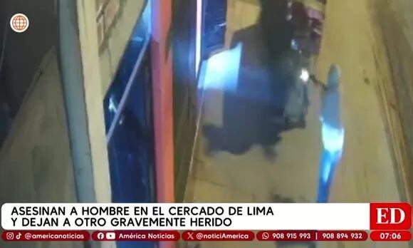 Cámaras de seguridad captaron el crimen. Foto: América noticias