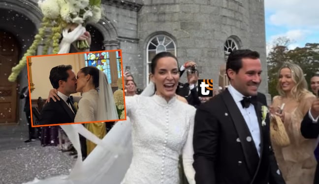 Carolina Braedt y Javier Millership se casaron en Escocia en un castillo.