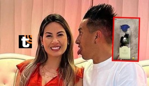 Pamela López recibe rosa azul y lo presume ¿Cueva busca su perdón?: “Representan el amor eterno”