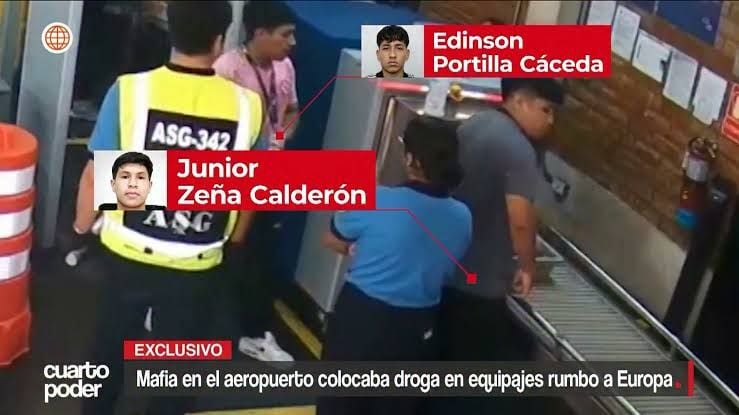 Trabajadores de Talma colocaban droga en maletas. Foto: Cuarto Poder