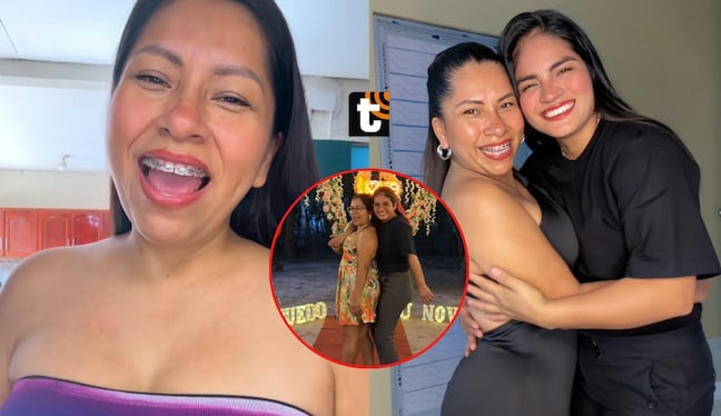 TROME - Tiktoker luce feliz a su novia Tania Pinedo.