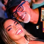‘Cachín’ y Flor Ortola en ‘salidita’ de noche y ella le echa flores