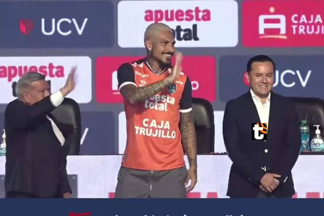 Paolo Guerrero fue presentado en César Vallejo por todo lo alto. Fotos: Alessandro Currarino / Enviado especial a trujillo / @photo.gec