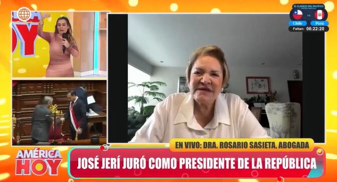 Rosario Sasieta en contra de Dina Boluarte y no la reconoce como la primera presidenta mujer de nuestro país.