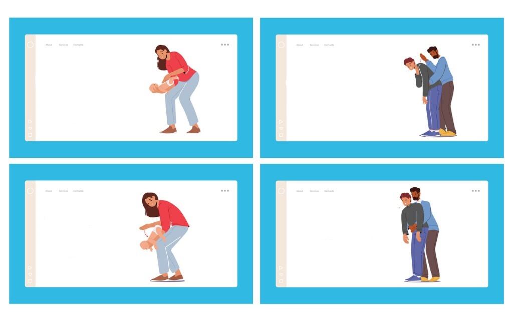 Maniobra de Heimlich. Foto: ¡Stock.