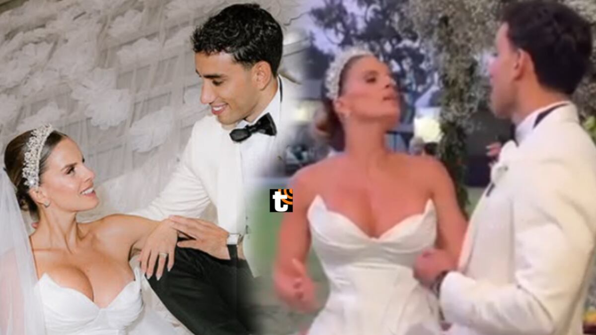 Alejandra Baigorria y Said Palao protagonizan incómoda situación en plena boda: ¿Se molestó con su esposo? | foto | video | farandula | ESPECTACULOS | TROME.COM