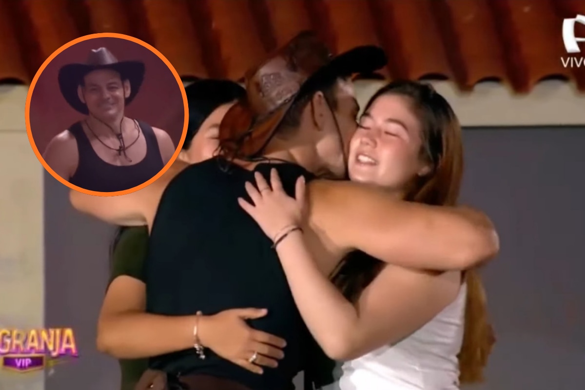 Kyara Villanella y su padre Mark Vitto. (Captura La Granja VIP)
