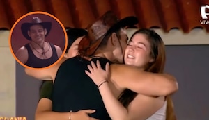 Kyara Villanella acompañó a su padre Mark Vito a su ingreso a La Granja VIP