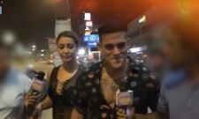 Christian y Karla, de juerga y ‘mudos’ por denuncia de mandar hablar mal de hija del cumbiambero | VIDEO