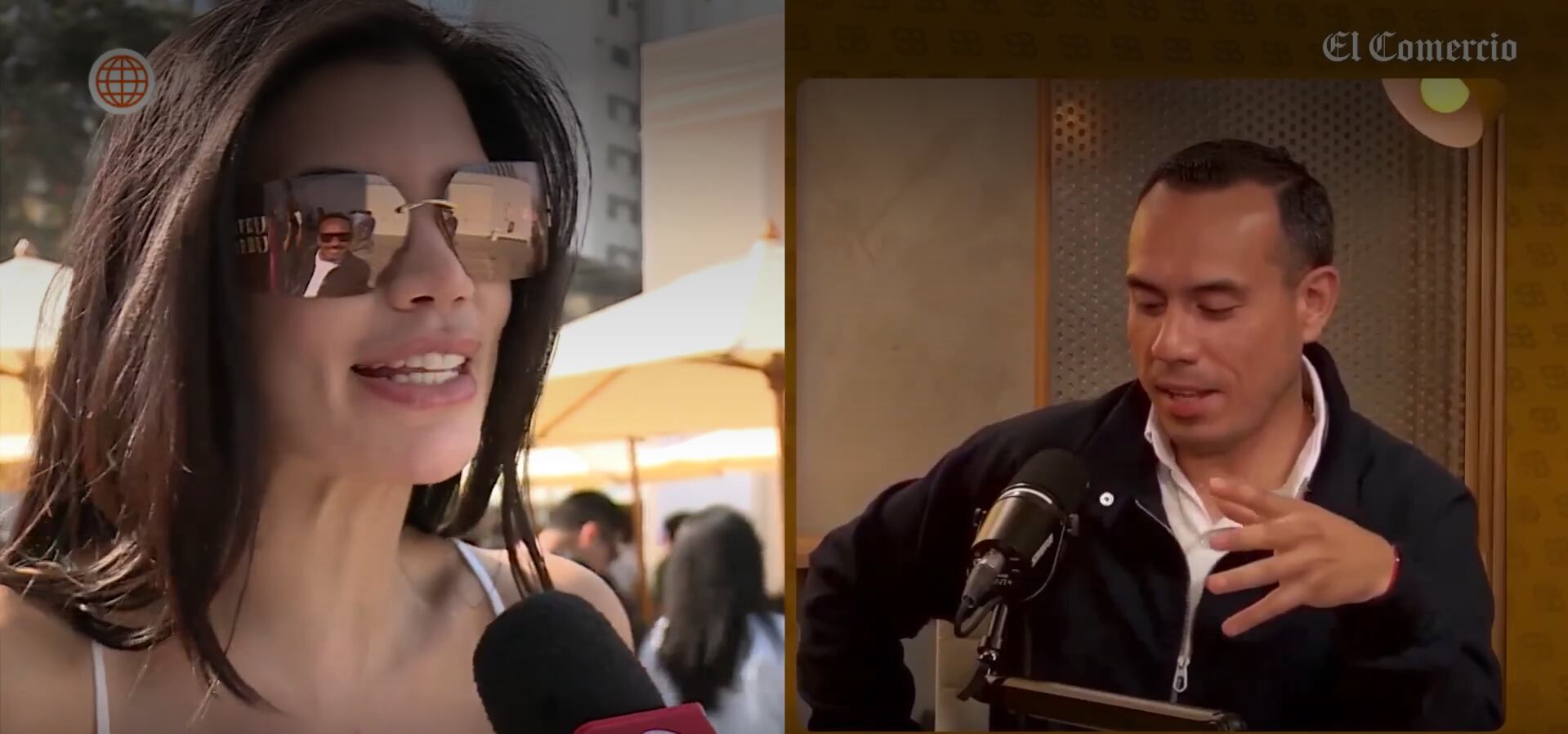 Modelo habla sobre el presidente José Jerí. (Fuente: América TV)