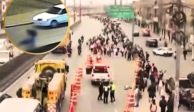 Accidente que causó la muerte de joven de 18 años genera grave congestión vehicular